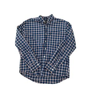 Abercrombie & Fitch 100% Cotton Flannel L Blue